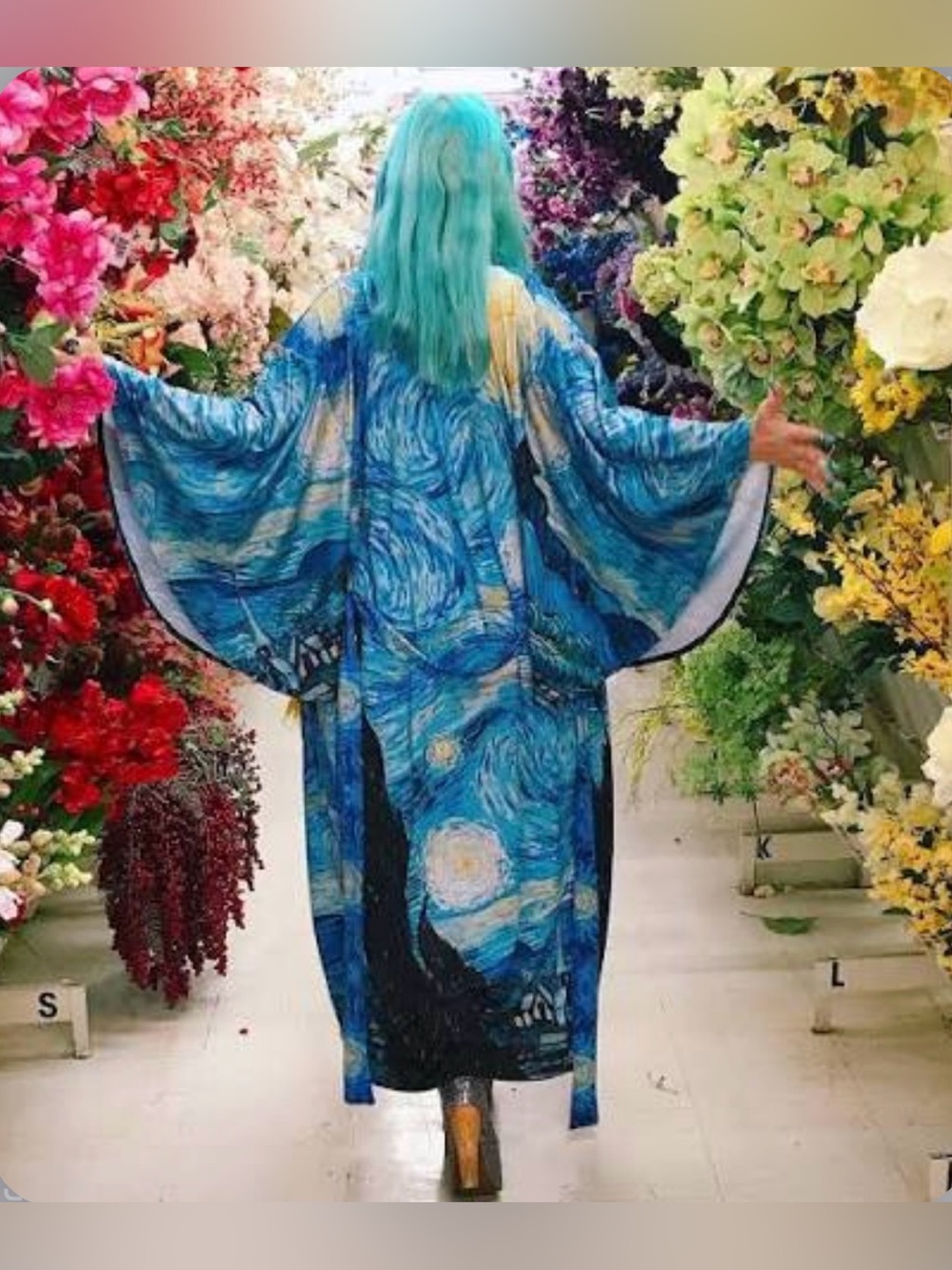 BlackMilk Starry Night Blue Kimono-Style / Robe